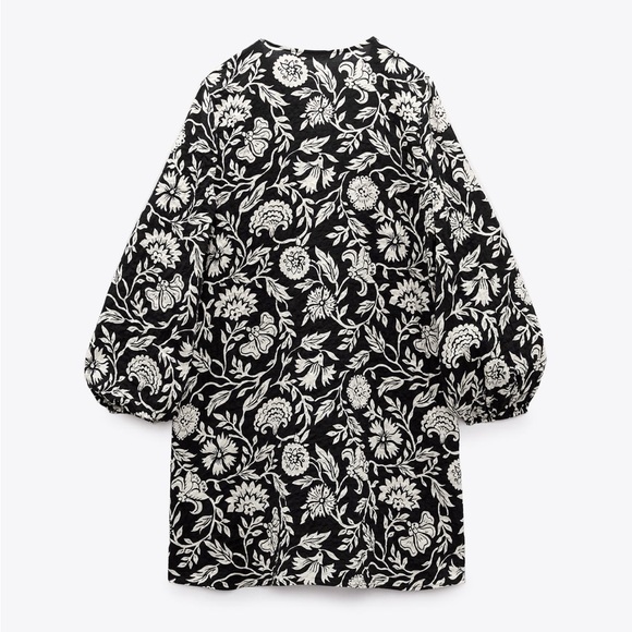 Zara- Ruffled print dress - Picture 8 of 8